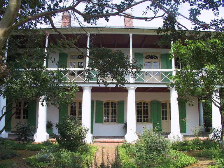 Pitot House front of house view from outside