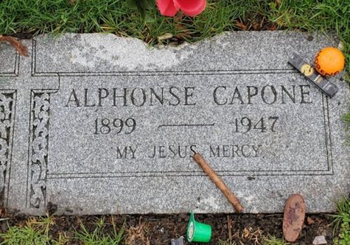 Al Capone's cemetery in the historic Oak Park, is available to look at on historic walking tours.